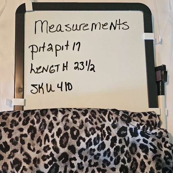 Nanette Lepore Leopard Print Lace Trimmed Tank Top M - Picture 7 of 7